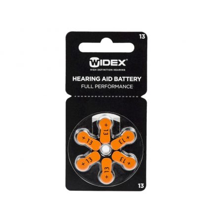Батарейки для слуховых аппаратов WIDEX (zinc-air) №13