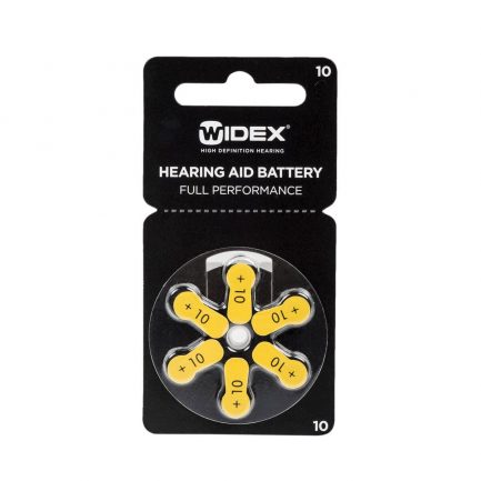 Батарейки для слуховых аппаратов WIDEX (zinc-air) №10