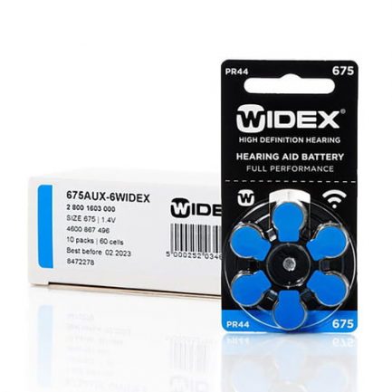 Батарейки для слуховых аппаратов WIDEX (zinc-air) №675