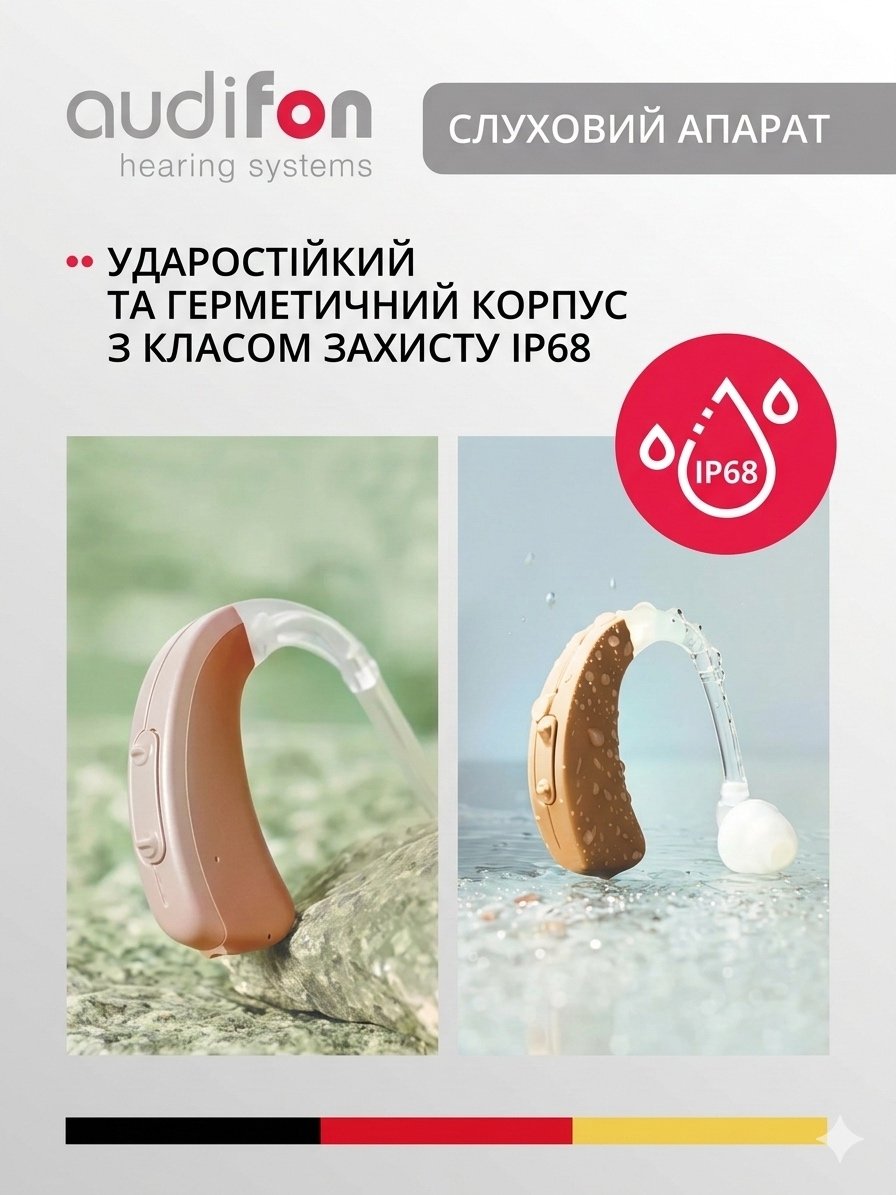 Слуховий апарат Audifon SINO P 🦻 Купити слуховий апарат Audifon SINO P надпотужний