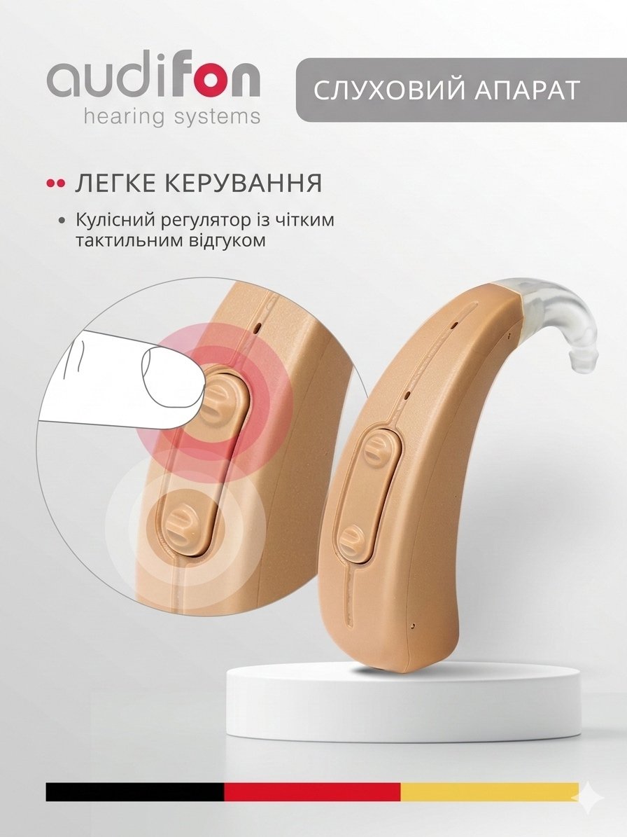 Слуховий апарат Audifon SINO P 🦻 Купити слуховий апарат Audifon SINO P надпотужний